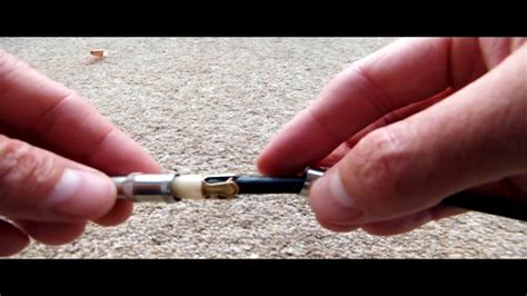 attach coax plug  tv aerial cable youtube