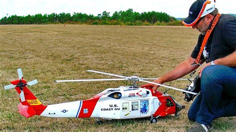 jayhawk uh  amazing rc scale model electric helicopter  sound module flight demonstration