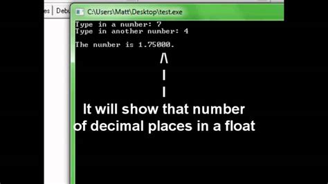 programming  takingn   show  specific number  decimal