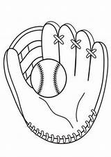 Baseball Coloring Pages Tulamama Kids Glove sketch template