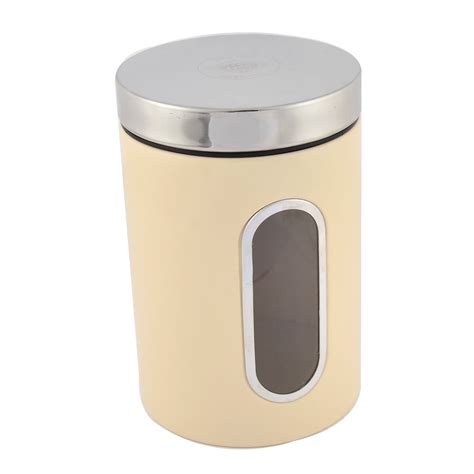cylinder shaped stainless steel airtight  liter food storage container