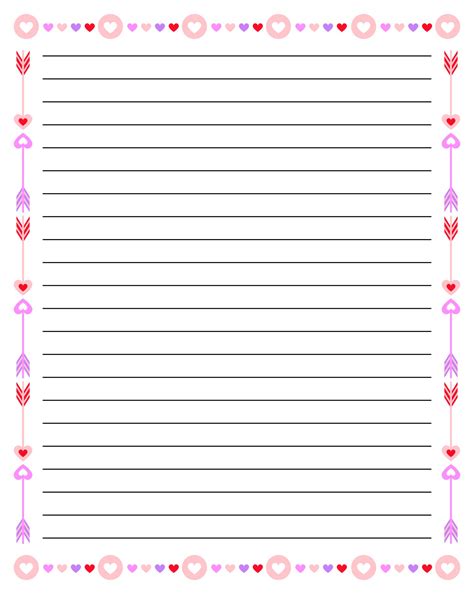printable lined paper  decorative borders  lined writing