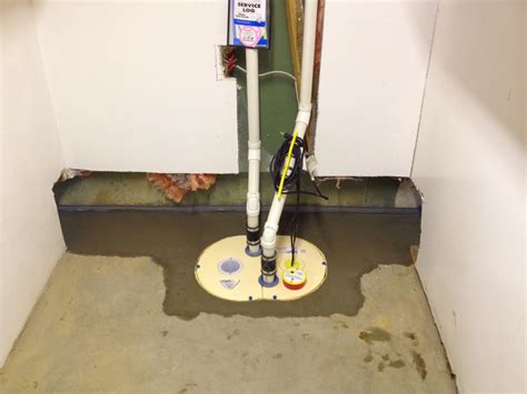 basement waterproofing double system  affton mo sump pump system