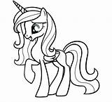 Pony Little Unicorn Drawing Coloring Pages Alicorn Clipartmag Baby sketch template