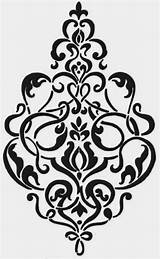 Coloring Damask sketch template