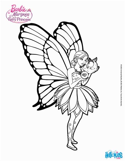 barbie mariposa coloring pages mariposa feels  coloring home