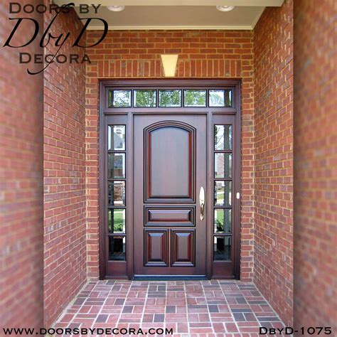Custom Solid Door Unit Wood Glass Front Door Entry Doors By Decora