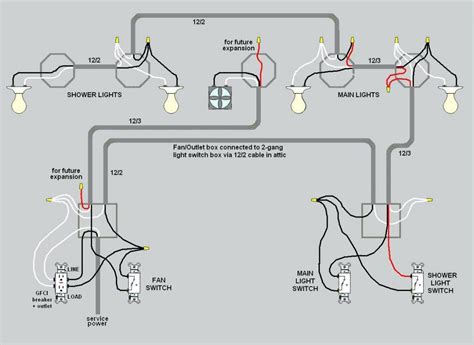 wiring lights  outlets   circuit diagram basement  full wiring  light switch