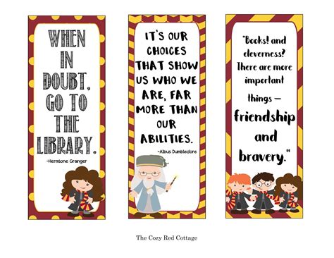 harry potter printable bookmarks harry potter printable harry