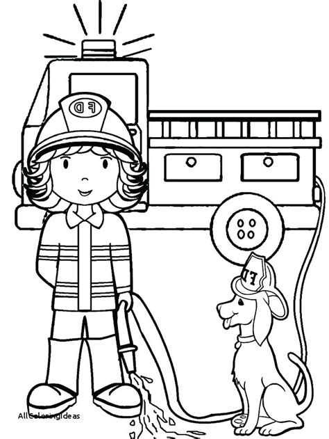 firefighter coloring pages  preschoolers  getcoloringscom