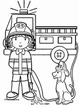 Coloring Firefighter Pages Printable Fireman Fire Fighter Tools Sheet Preschoolers Color Getdrawings Getcolorings Sam Colorings sketch template