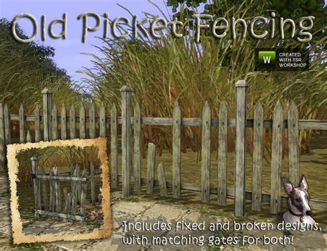 cyclonesues picket fences picket fence fence sims  custom content