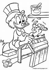Dagobert Coloring Duck Scrooge Mcduck Pages Kleurplaten Kleurplaat Print Browser Window Fun Kids sketch template