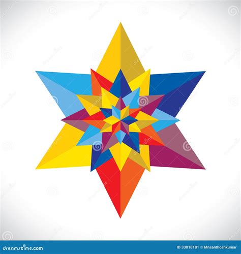 abstract colorful multiple stars arranged  stock image image