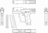 Halo Magnum Blueprints sketch template