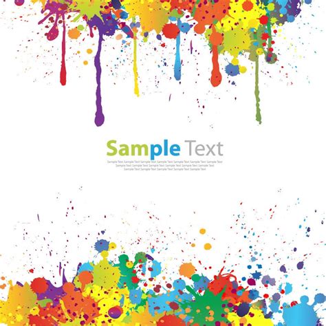 colorful paint splat vector  vector graphics   web