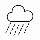 Regen Wolk Pictogram Wolken Lluvia Nube Ikonen Vecteezy Thunder Vektoren sketch template