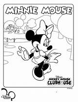 Coloring Mickey Mouse Clubhouse Pages Minnie Disney Print Printable Fun Kids Color Coloriage Au Maison Choose Board Getcolorings Enregistrée Depuis sketch template