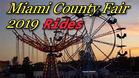 miami county fair  county fair rides  games youtube