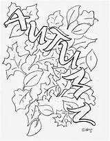 Autumn Coloring Leaves Pages Kids Color Adron Mr Print sketch template