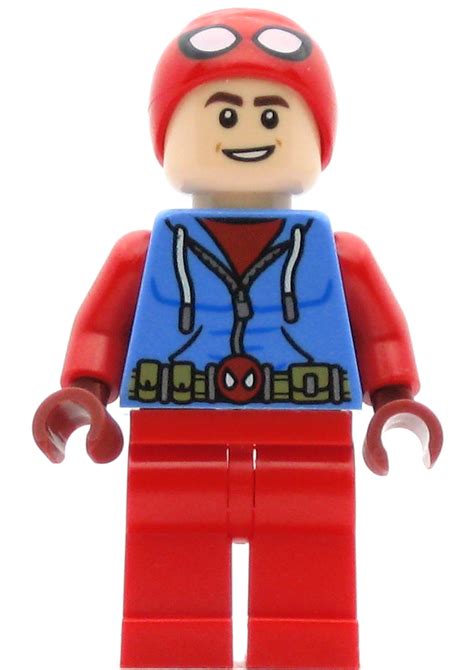 lego spider man minifigure spider man homemade suit  cap