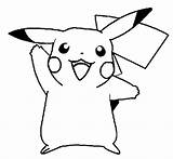 Pikachu Coloring Pages Pokemon Kids Cartoon Outline sketch template