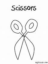 Scissors Coloring Pages Getcolorings Color sketch template