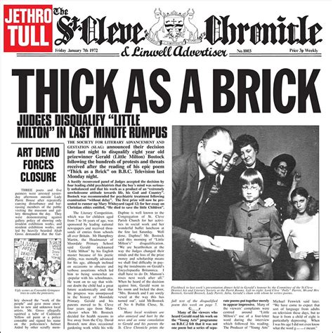 Jethro Tull Thick As A Brick 180g Vinyl Lp Music Direct