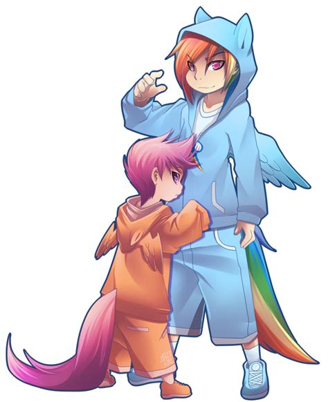 Rainbowdash And Scootaloo By Phation On Deviantart