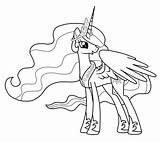 Pony Celestia Little Coloring Princess Pages Mlp Unicorn Printable Getcolorings Putih Hitam Handcraftguide Color Popular Colorings Kids sketch template