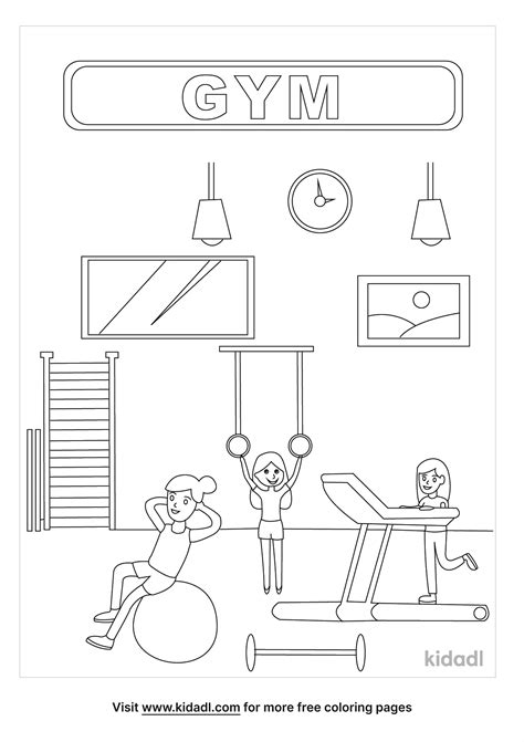 gym class coloring page  outdoors coloring page kidadl