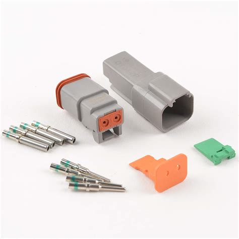 pin dt connector waterproof electrical wire connector  solid