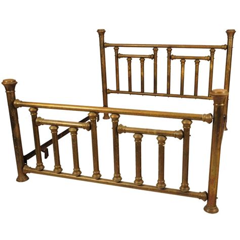 antique king size brass bed