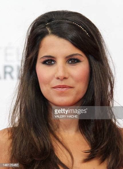 French Tv Host Karine Ferri Poses During The Opening Ceremony Of The
