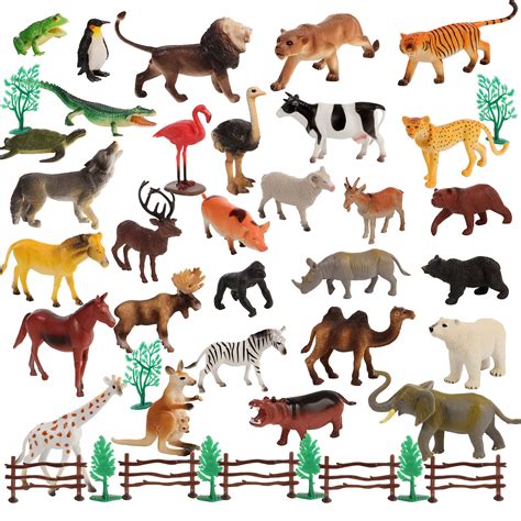 migration  piece set  animal plastic figures includes jumbo   wild safari zoo