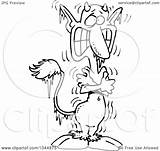 Freezing Faun Toonaday Royalty Outline Illustration Cartoon Rf Clip sketch template