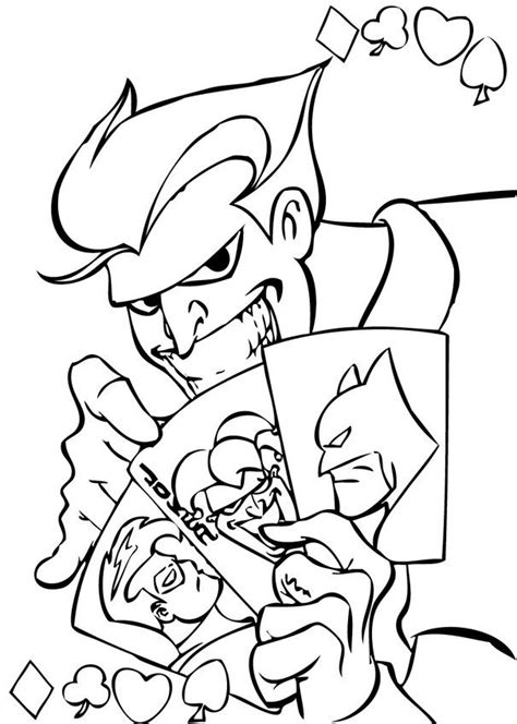joker coloring pages batman coloring pages cartoon coloring pages