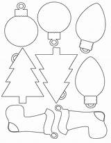 Christmas Printable Templates Decorations Template Cutouts Ornament Ornaments Kids Coloring Tree Printables sketch template