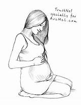 Pregnant Drawing Woman Step Sketch Lady Draw Girl Drawings Pregnancy Women Sketches Anime Pencil Realistic Belly Mom Paintingvalley Getdrawings Reference sketch template
