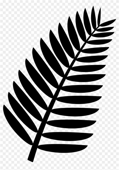 palm frond clip art  palm leaf clipart black  white