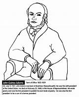 Adams John Quincy Coloring Pages President Crayola Presidents Popular sketch template