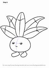 Oddish Draw Pokemon Step Go Drawing Tutorials sketch template