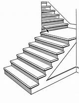 Stairs Coloring Steps Color Paint Drawing Designlooter sketch template