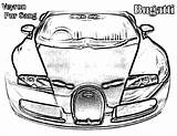 Pages Coloring Bugatti Car Veyron Pur Sang Cars Printable Kids sketch template