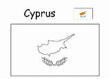 Cyprus Coloring Flag sketch template