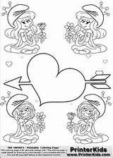 Coloring Pages Minion Valentine Smurfs Printable Smurfette Heart Vexy Flower Colouring Minions Smurf Arrow Queens Getcolorings Valentines Loke Hansen Printerkids sketch template
