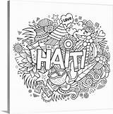 Haiti Haitian Entitled Greatbigcanvas sketch template