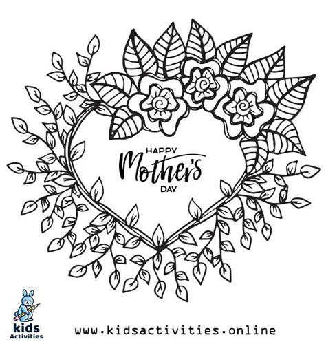 printable mothers day cards  color  kids activities mothers