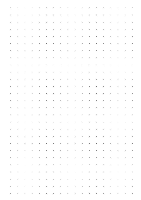 printable dot grid paper   mm spacing