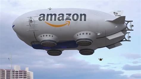 amazon terrifying video  drone releasing blimp fools  internet  advertiser